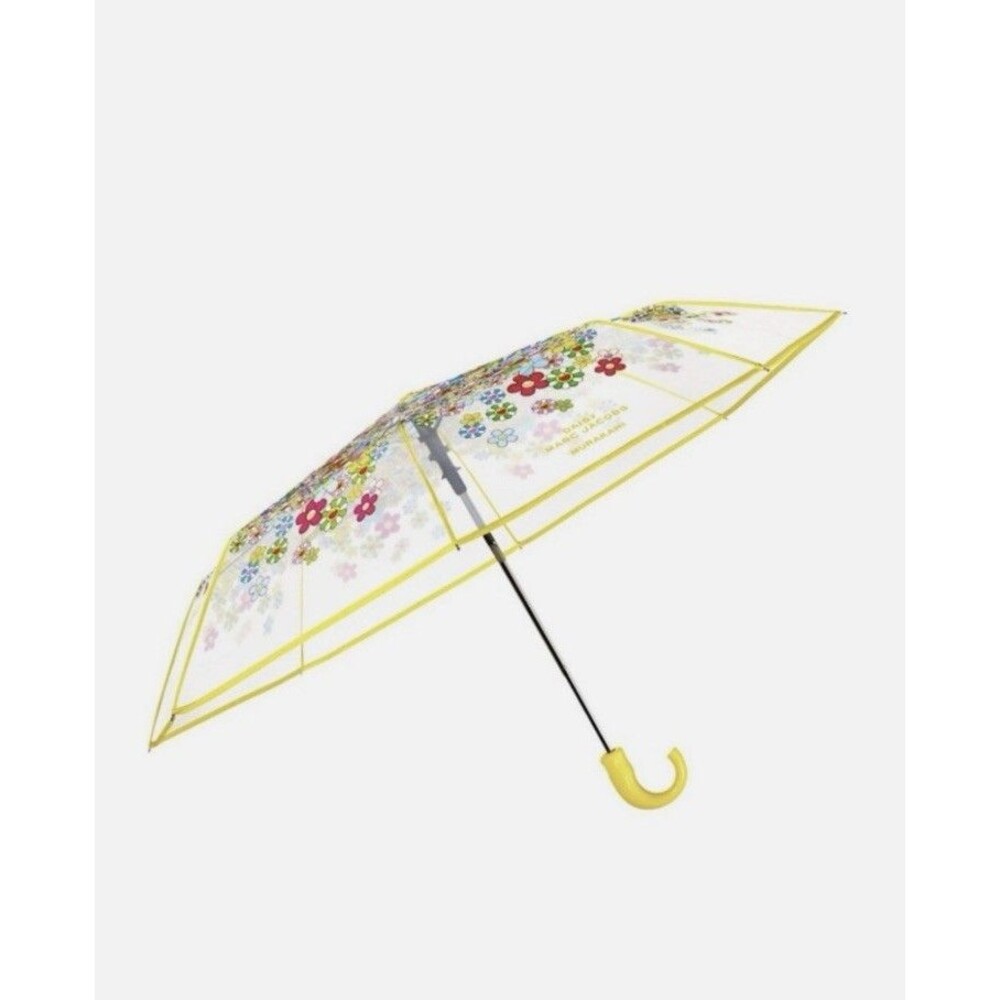 MARC JACOBS Takashi Murakami Daisy Umbrella Floral Yellow clear New